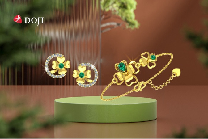 Hình tượng cỏ may mắn mang đến sự tự tin, tiếp thêm năng lượng tốt lành cho người đeo