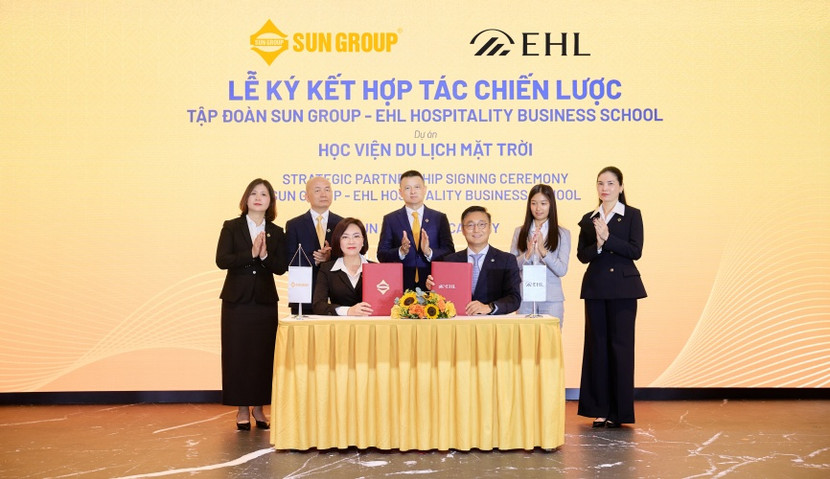 Sun Group chính thức ký hợp tác chiến lược với EHL Hospitality Business School vào ngày 25/8/2025