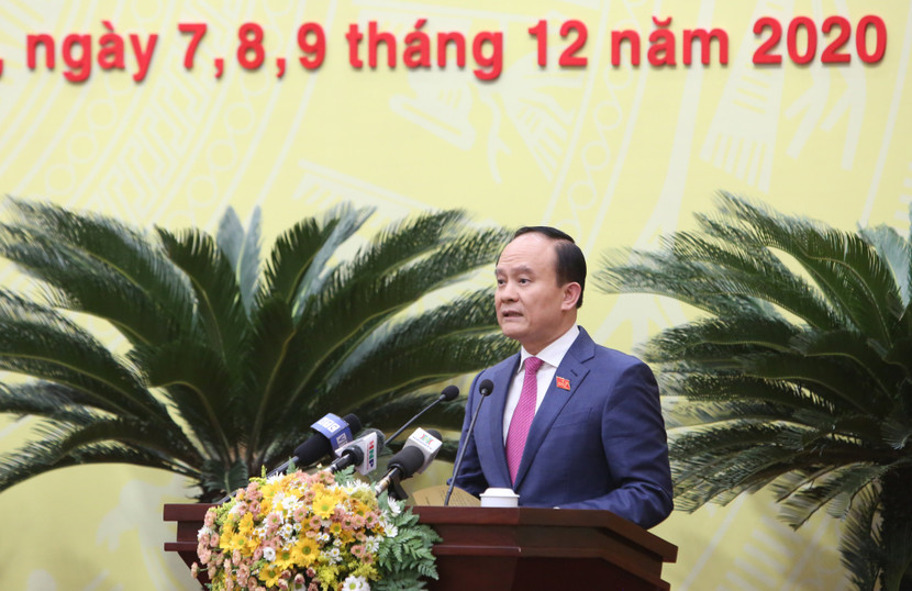 Tân Chủ tịch HĐND TP Nguyễn Ngọc Tuấn phát biểu bế mạc kỳ họp