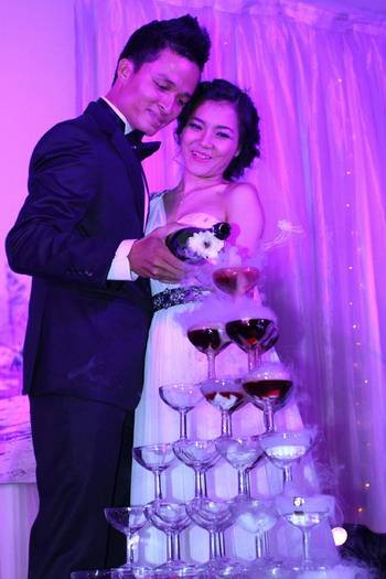 Sau đám cưới, Thanh Ngọc rất ít khi xuất hiện cùng chồng của mình