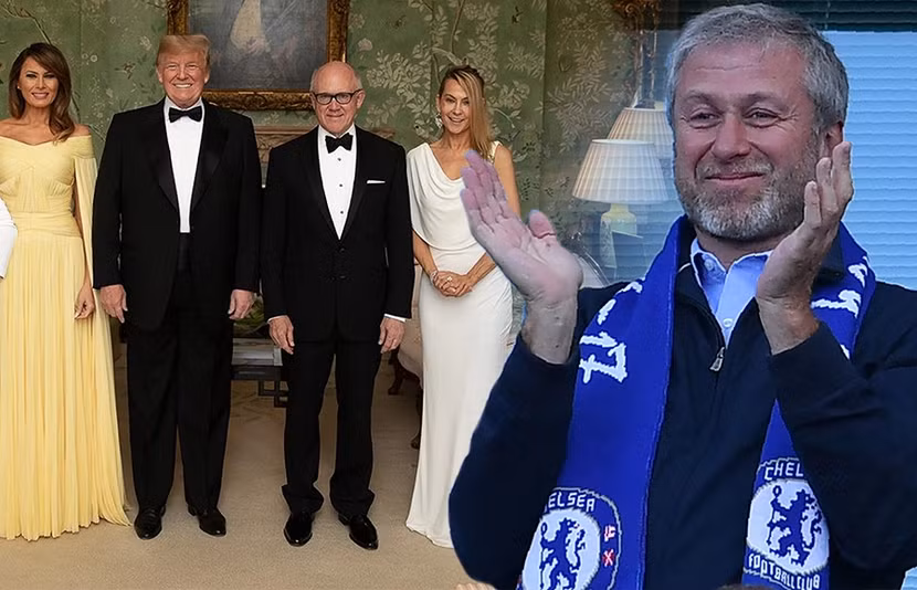 Tỷ phú Woody Johnson (thứ ba từ trái qua) tự tin thâu tóm CLB Chelsea từ Roman Abramovich