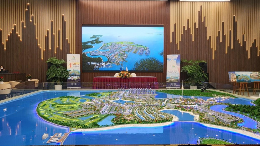 Hình ảnh VPBH và sa bàn dự án KDL Quốc tế Đồi Rồng – Dragon Ocean Đồ Sơn