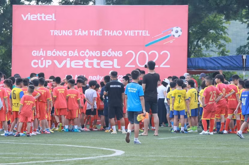 Giải bóng đá cộng đồng cúp Viettel 2022 là ngày hội với các cầu thủ U10, U11 trên toàn quốc