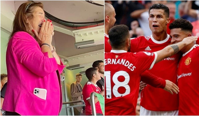 Mẹ Ronaldo bật khóc khi chứng kiến con trai ghi bàn trở lại ở M.U Mẹ Ronaldo bật khóc khi chứng kiến con trai ghi bàn trở lại ở M.U