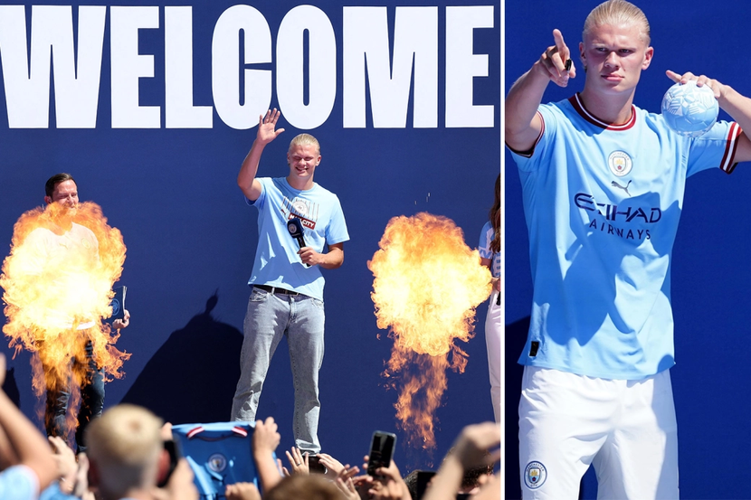 Haaland bùng nổ với những phát ngôn khi ra mắt Man City