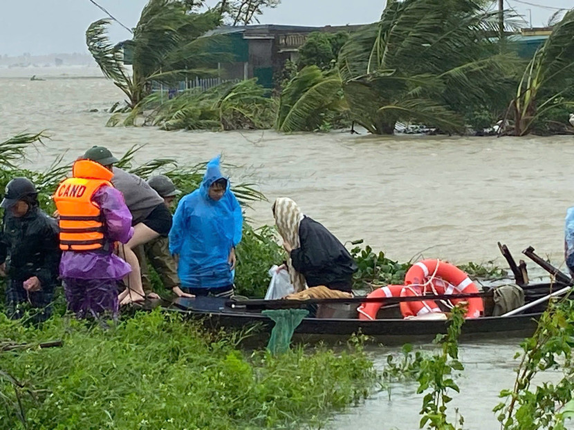 Sơ tán dân khu vực xã Quảng Ngọc, Thanh Hoá