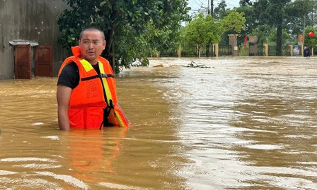 Nhiều khu vực miền núi Hà Tĩnh bị ngập sâu