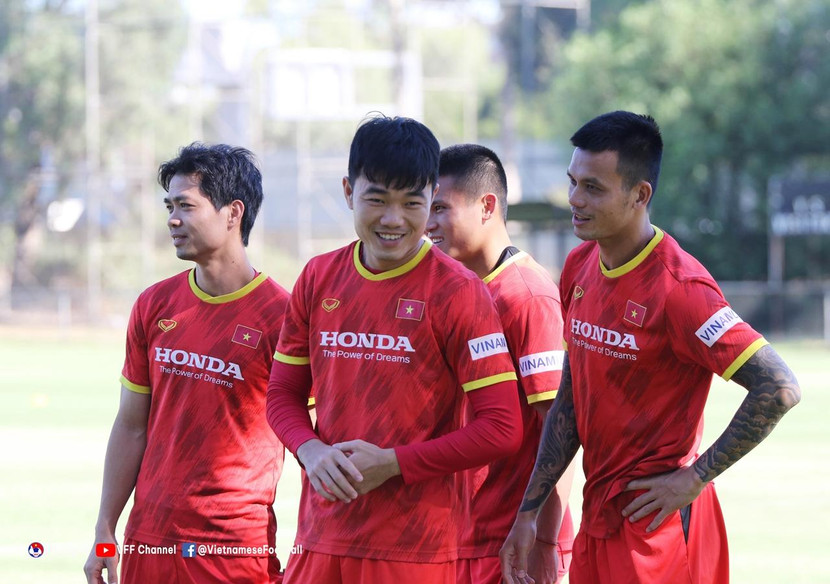 Nhiều cầu thủ Việt Nam nhớ Tết quê nhà khi chuẩn bị gặp Australia (Ảnh: VFF) Nhiều cầu thủ Việt Nam nhớ Tết quê nhà khi chuẩn bị gặp Australia (Ảnh: VFF)