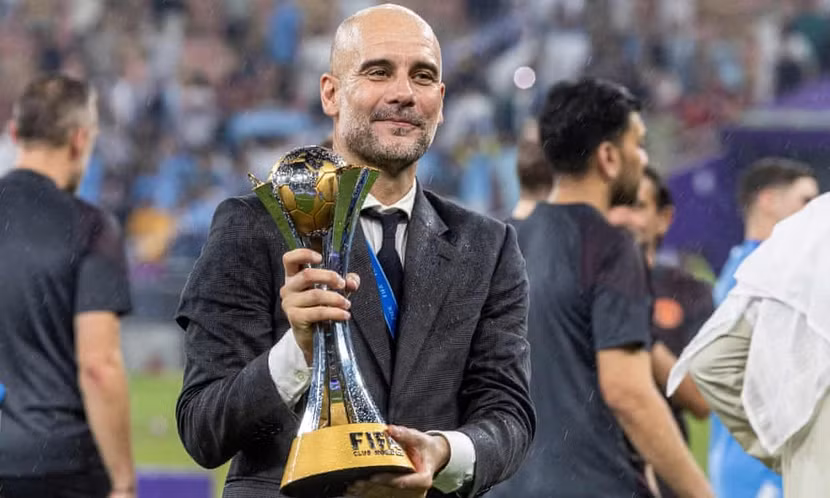 Pep Guardiola mãn nguyện với cú ăn 5 trong năm 2023 Pep Guardiola mãn nguyện với cú ăn 5 trong năm 2023