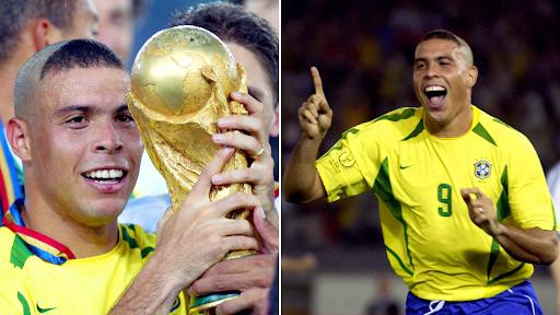 Ronaldo và kiểu tóc kỳ quái khi vô địch World Cup 2002