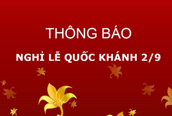 Người lao động được nghỉ 1 ngày dịp Quốc khánh