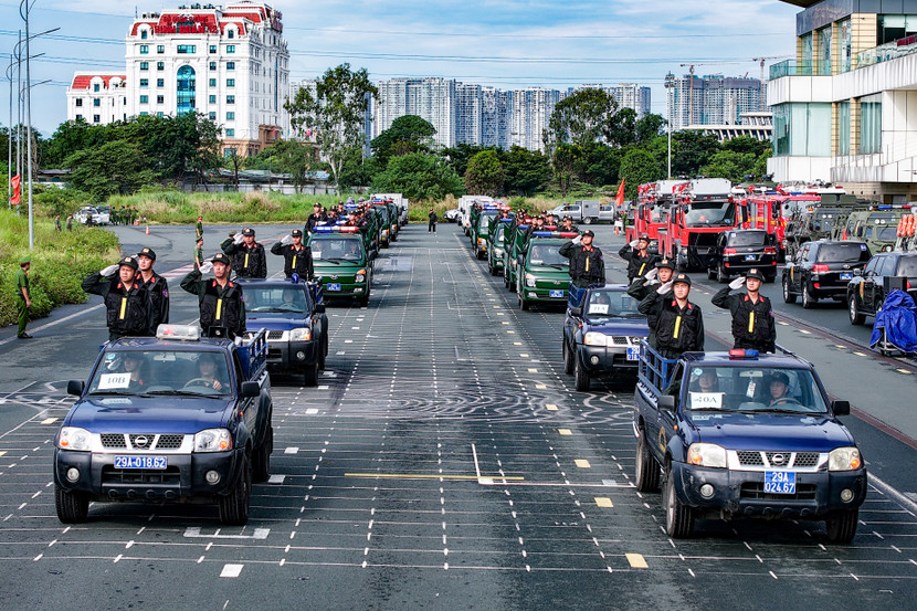 Đại tá Nguyễn Ngọc Quyền, Phó Giám đốc CATP cũng chỉ đạo các đơn vị tiếp tục đảm bảo kỷ luật rèn luyện, sẵn sàng cho ngày hội lớn