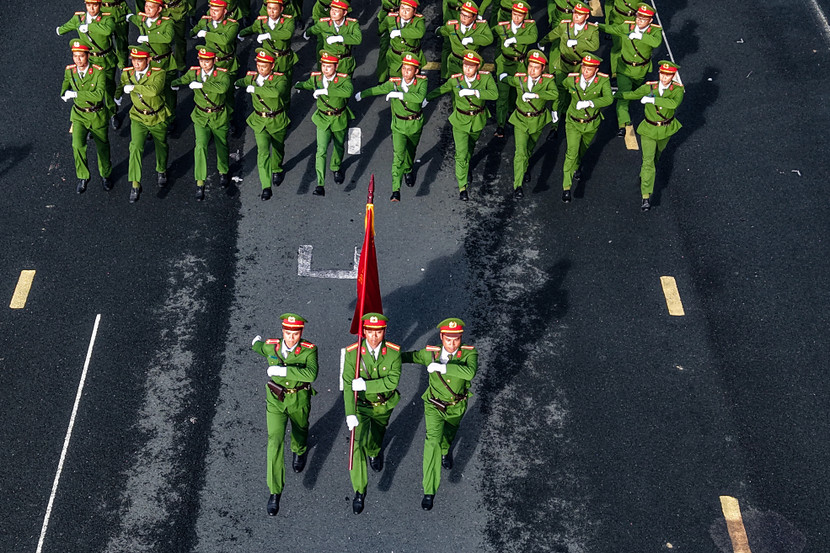 Đại tá Nguyễn Ngọc Quyền, Phó Giám đốc CATP đề nghị các lực lượng tiếp tục nỗ lực hơn nữa, tập luyện nghiêm túc, rèn kỹ từng động tác