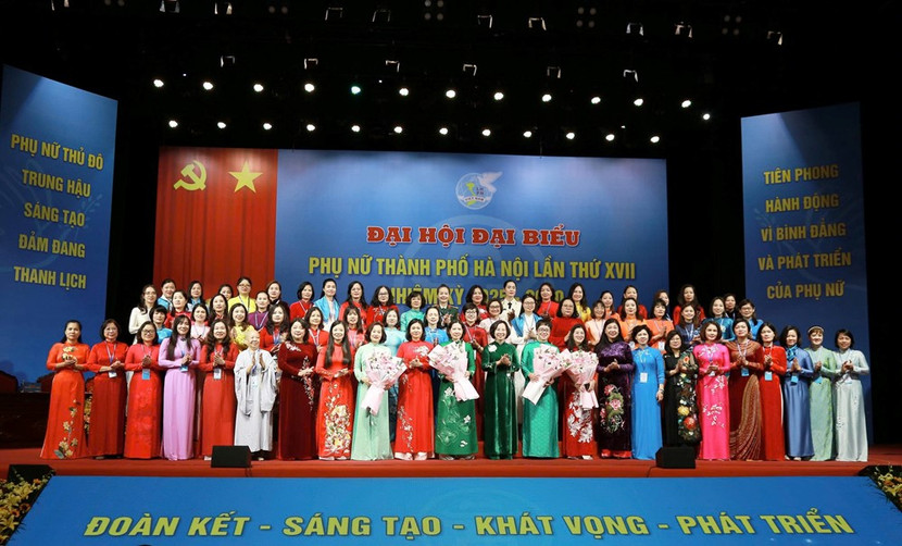 Ban Chấp hành Hội Liên hiệp Phụ nữ Hà Nội khóa XVII ra mắt Đại hội