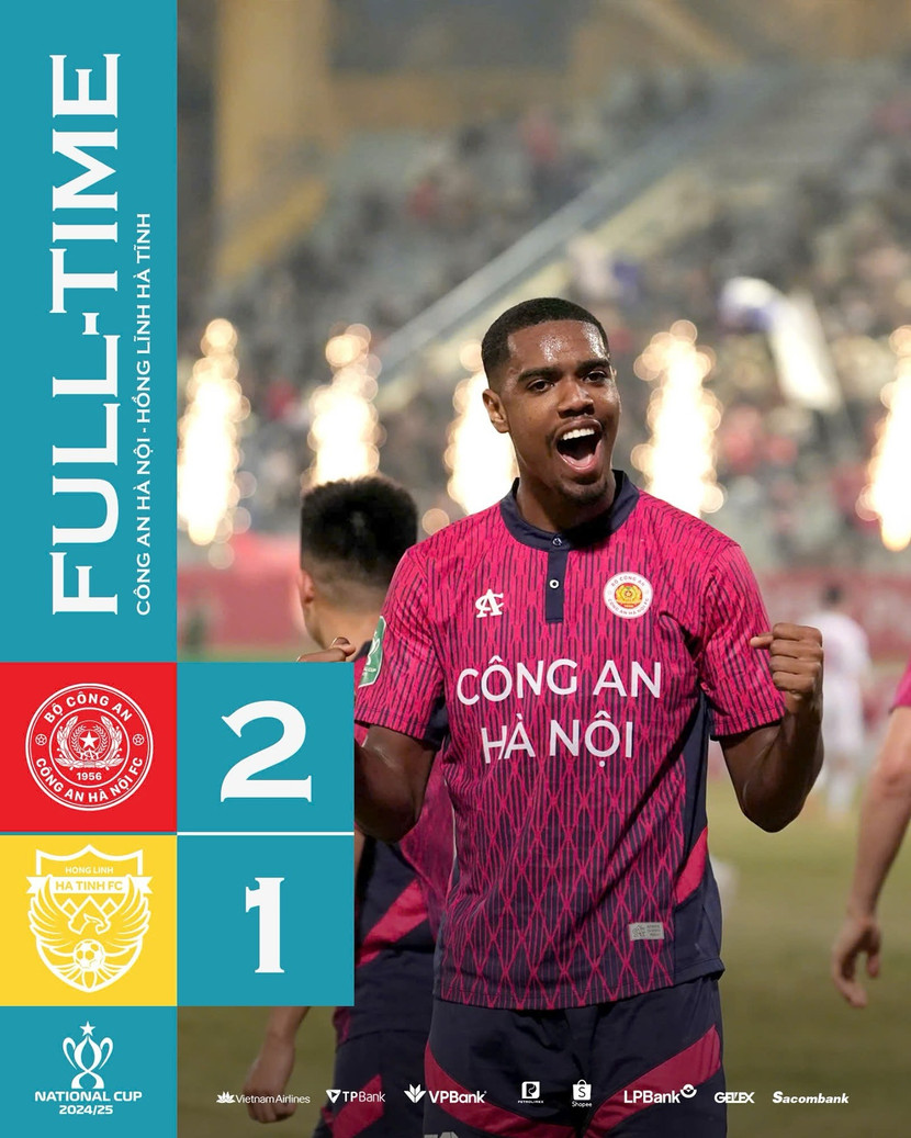 CLB Công an Hà Nội vào tứ kết cúp Quốc gia