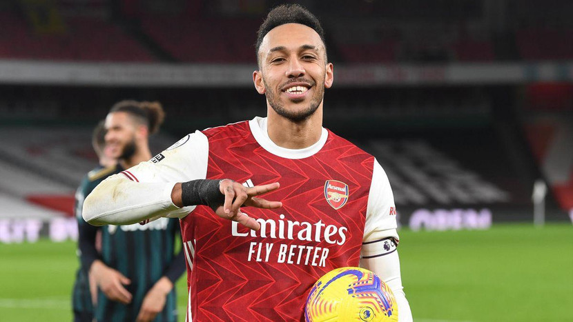 Cuối cùng Aubameyang cũng lập hattrick cho Arsenal