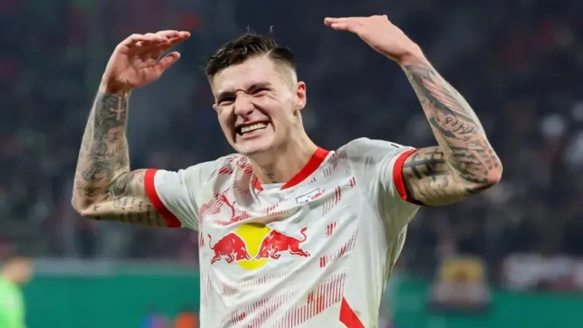 Benjamin Sesko đang trên đà phát triển thành trung phong hàng đầu