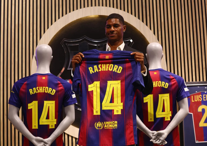 Rashford sẽ khoác số 14 ở Barca