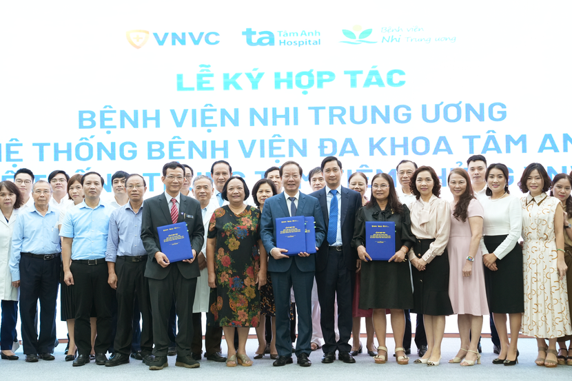 Lễ ký hợp tác chiến lược giữa Bệnh viện Nhi Trung ương, Bệnh viện Đa khoa Tâm Anh và Hệ thống tiêm chủng VNVC