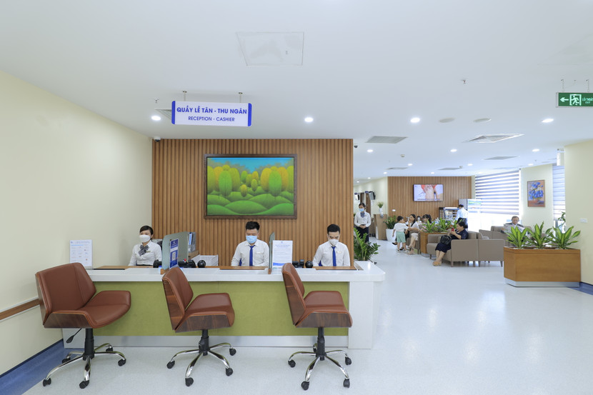 Một góc khu khám bệnh ở BVĐK Tâm Anh TP.HCM