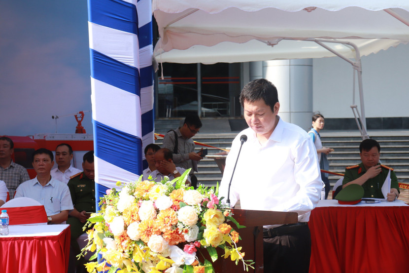 Ông Phan Văn Phúc – Phó chủ tịch UBND quận Hai Bà Trưng phát biểu tại hội thi