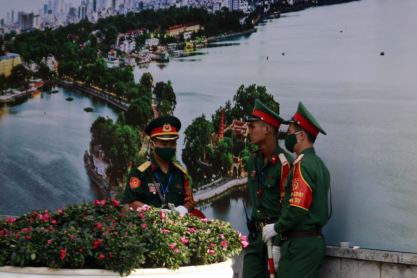 Lực lượng Kiểm soát quân sự Bộ Tư lệnh Thủ đô làm nhiệm vụ đảm bảo an ninh vòng ngoài