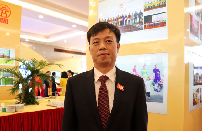 Bí thư Đảng ủy, Chủ tịch UBND phường Quán Thánh (quận Ba Đình) Võ Hồng Vinh