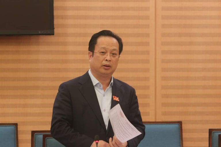 Giám đốc Sở GD-ĐT Hà Nội Trần Thế Cương phát biểu tại phiên thảo luận tổ Giám đốc Sở GD-ĐT Hà Nội Trần Thế Cương phát biểu tại phiên thảo luận tổ