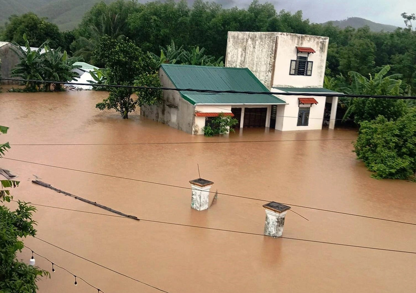 Hơn 300 căn nhà bị ngập ở Quảng Nam Hơn 300 căn nhà bị ngập ở Quảng Nam