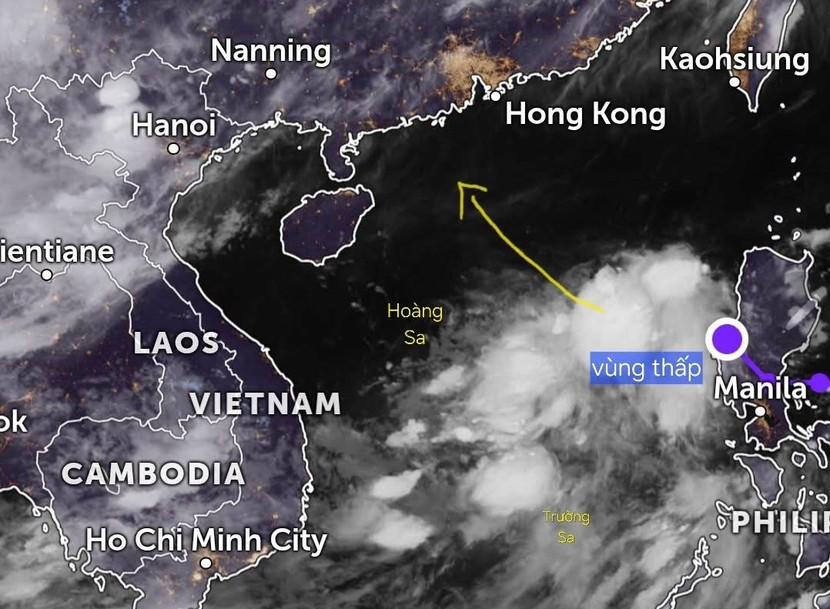 Theo chuyên gia khả năng cao vùng áp thấp này sẽ phát triển mạnh lên thành ATNĐ, và không loại trừ khả năng có thể phát triển thành bão