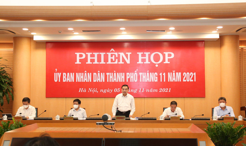 Chủ tịch UBND TP Chu Ngọc Anh phát biểu tại phiên họp Chủ tịch UBND TP Chu Ngọc Anh phát biểu tại phiên họp