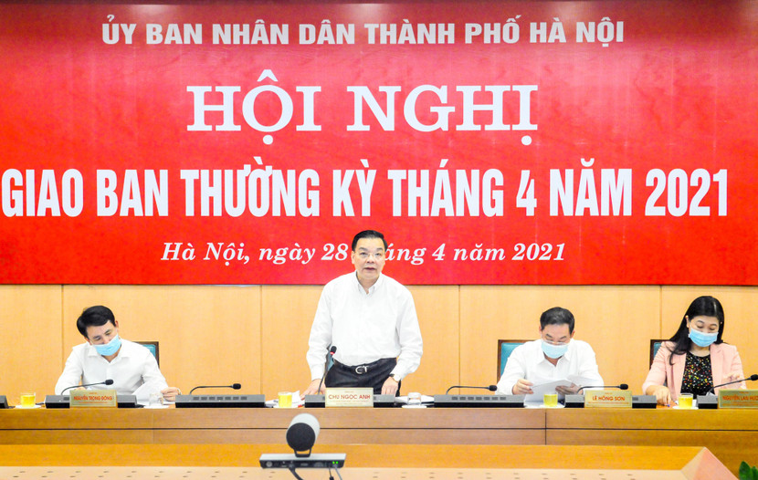 Chủ tịch UBND TP Hà Nội Chu Ngọc Anh kết luận hội nghị Chủ tịch UBND TP Hà Nội Chu Ngọc Anh kết luận hội nghị