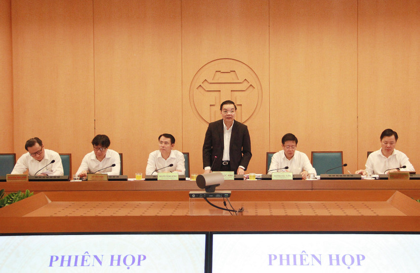 Chủ tịch UBND TP Chu Ngọc Anh phát biểu chỉ đạo tại phiên họp Chủ tịch UBND TP Chu Ngọc Anh phát biểu chỉ đạo tại phiên họp