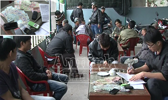 Triệt phá ổ đánh bạc trá hình lớn ở trung tâm thành phố ảnh 1