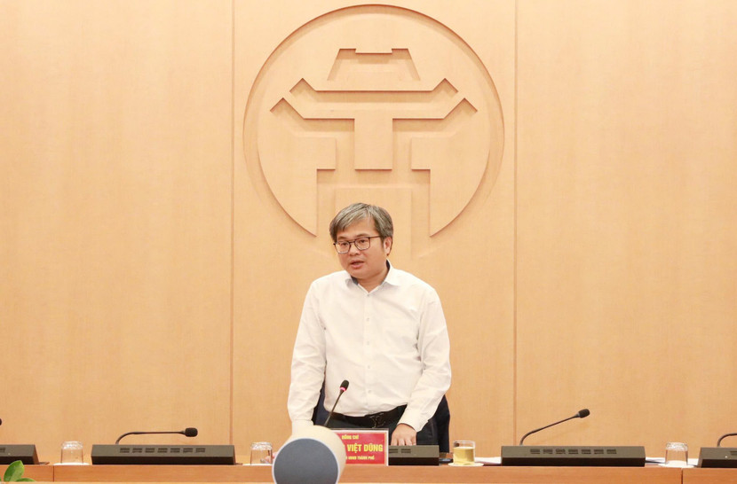 Phó Chủ tịch UBND TP Hà Nội Trương Việt Dũng chủ trì cuộc họp cùng các đơn vị tham gia góp vốn Quỹ đầu tư mạo hiểm thành phố Hà Nội