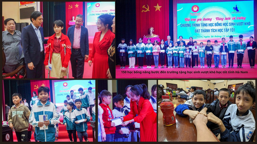 Niềm vui của các em học sinh trong ngày nhận học bổng từ Công ty Tân Hiệp Phát Niềm vui của các em học sinh trong ngày nhận học bổng từ Công ty Tân Hiệp Phát