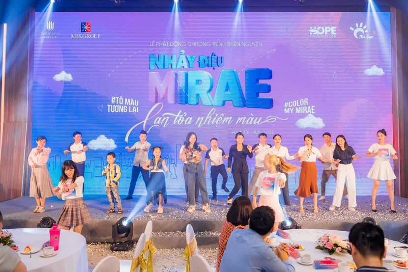 MIKGroup và Qũy Hope chính thức khởi động chương trình “Nhảy điệu Mirae - Lan tỏa nhiệm màu”