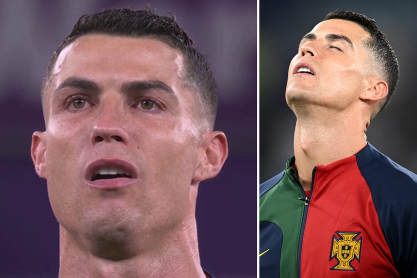 Ronaldo xúc động rơi nước mắt khi hát quốc ca Bồ Đào Nha