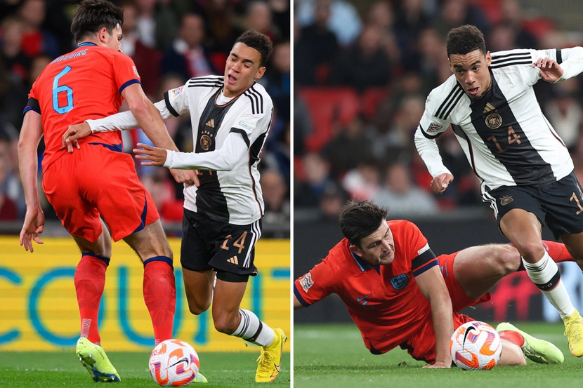 Maguire (áo đỏ) tiếp tục trở thành thảm họa phòng ngự