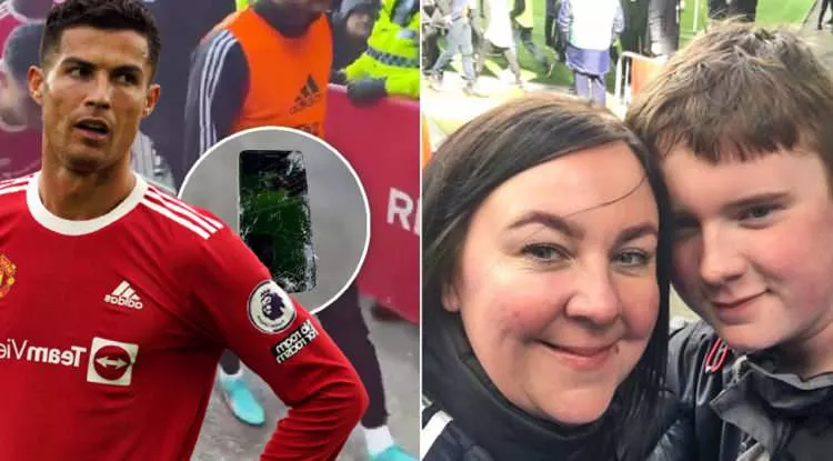 Hai mẹ con Sarah Kelly và Jacob Harding sốc trước hành động của Ronaldo Hai mẹ con Sarah Kelly và Jacob Harding sốc trước hành động của Ronaldo