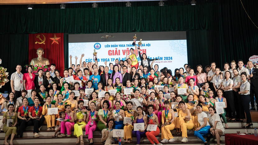 Giải vô địch các CLB Yoga Hà Nội mở rộng lần thứ nhất thành công ngoài mong đợi