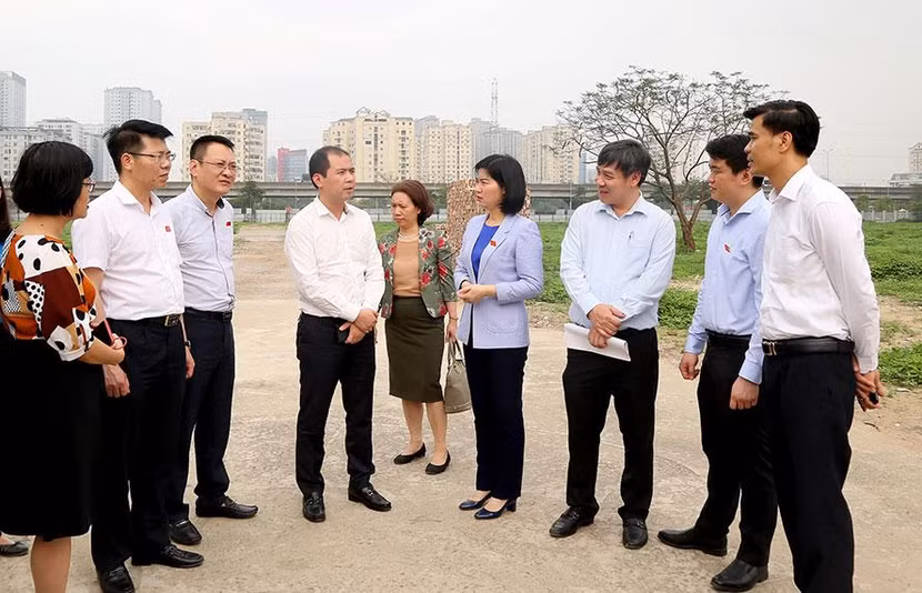 Thường trực HĐND TP Hà Nội khảo sát dự án chậm triển tại quận Nam Từ Liêm vào tháng 4/2021