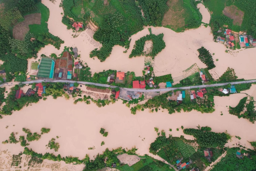 Tỉnh Lạng Sơn bị ngập lụt do mưa lớn