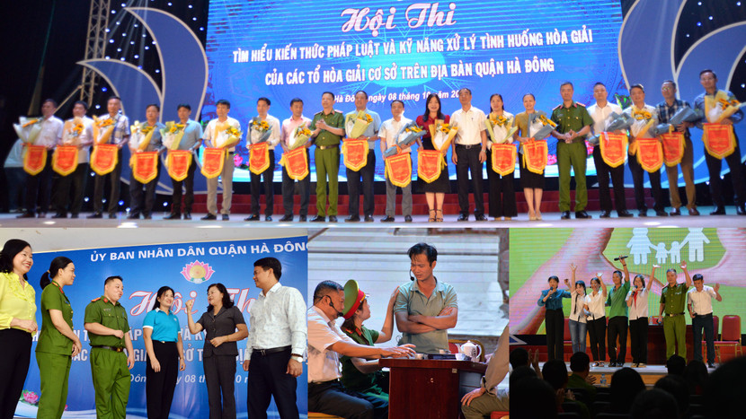 Hội thi "Tìm hiểu kiến thức pháp luật và kỹ năng xử lý tình huống hòa giải" ở quận Hà Đông là điểm sáng sẽ được nhân rộng