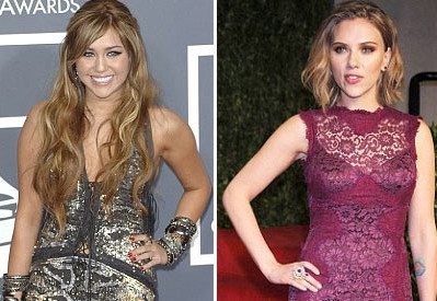 Miley Cyrus và Scarlett Johansson đều nằm trong danh sách của tên hacker