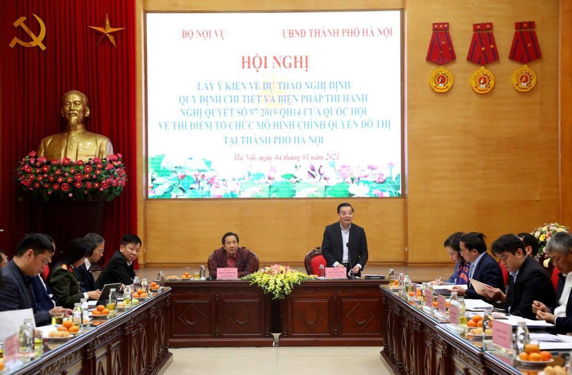 Chủ tịch UBND TP Chu Ngọc Anh phát biểu tại hội nghị Chủ tịch UBND TP Chu Ngọc Anh phát biểu tại hội nghị