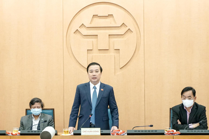 Phó Chủ tịch UBND TP Chử Xuân Dũng phát biểu kết luận phiên họp