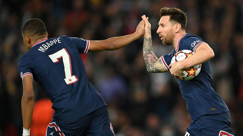 Mbappe và Messi lần đầu tiên ghi bàn cùng nhau trong một trận đấu