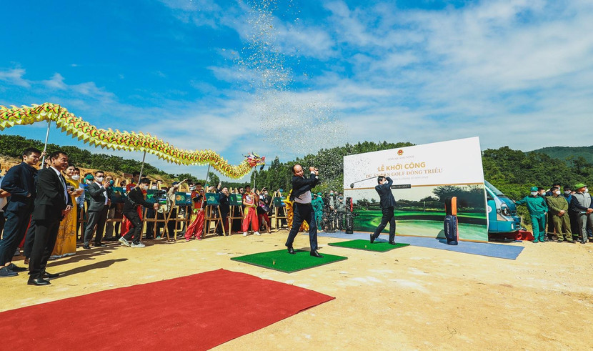Sân golf Silk Path Đông Triều được khởi công sáng 24-10