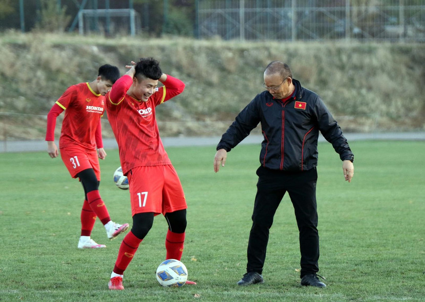 Các cầu thủ U23 Việt Nam thoải mái trước vòng loại U23 châu Á